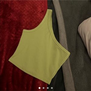One Shoulder Crop Top